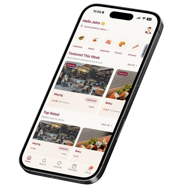 Plate app — home